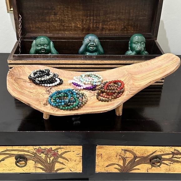 💎 Natural HEALING Gem Stone Beaded Stretch Bracelets - Picture 2 of 14